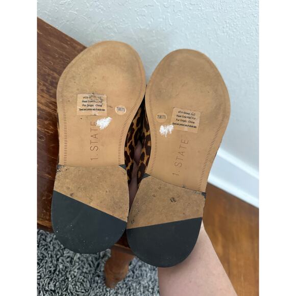 1.STATE Women's Leopard Print Flat Mule Slip-On Size 7.5 - Picture 11 of 13